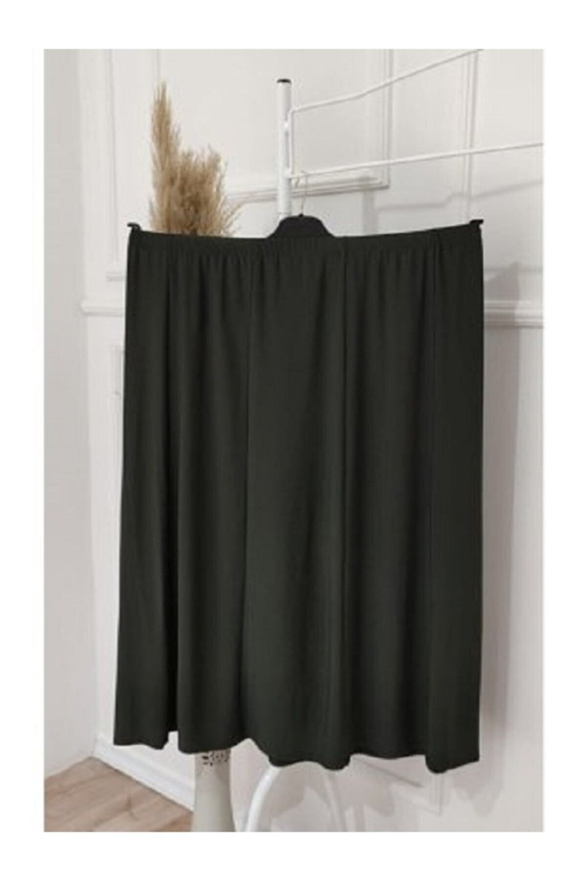 Kadın Likralı Lacivert Büyük Beden Buzi Anne Etek Koyu Yeşi̇l - Standart